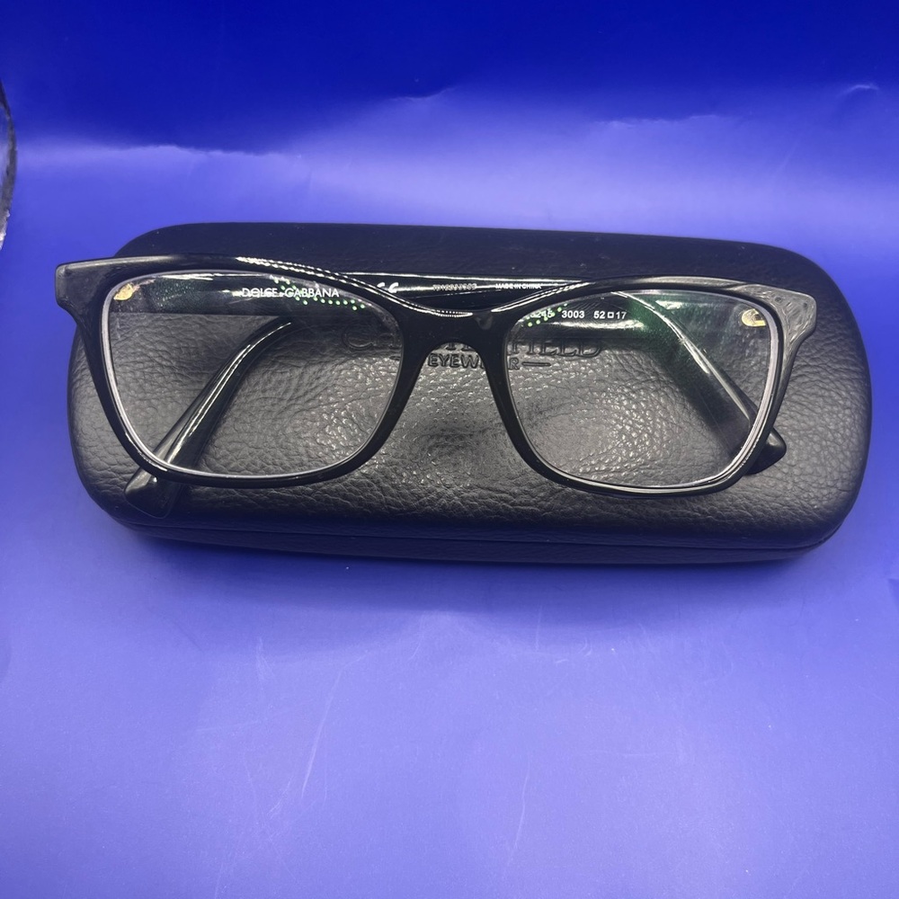 Dolce & Gabbana Black Eyeglasses with Case